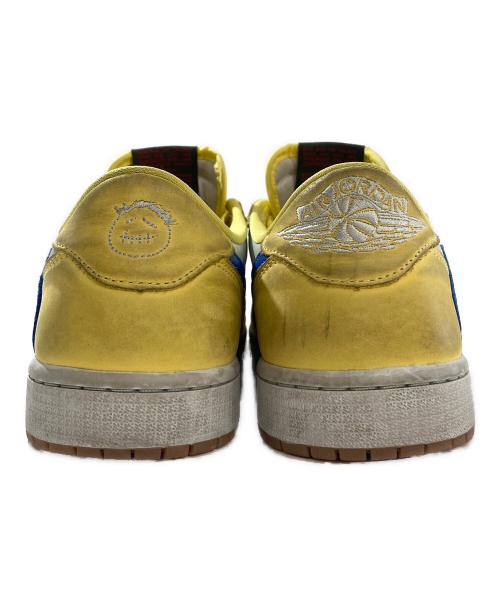 NIKE（ナイキ）NIKE (ナイキ) ローカットスニーカー　Air Jordan 1 Retro Low OG NIKE TRAVIS SCOTT イエロー サイズ:UK9.5の古着・服飾アイテム
