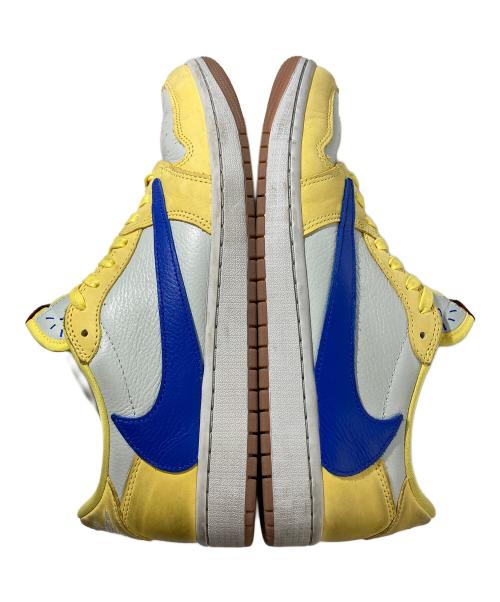 NIKE（ナイキ）NIKE (ナイキ) ローカットスニーカー　Air Jordan 1 Retro Low OG NIKE TRAVIS SCOTT イエロー サイズ:UK9.5の古着・服飾アイテム