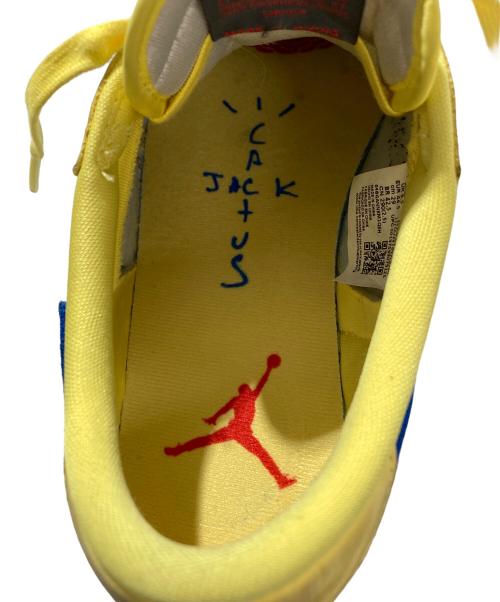 NIKE（ナイキ）NIKE (ナイキ) ローカットスニーカー　Air Jordan 1 Retro Low OG NIKE TRAVIS SCOTT イエロー サイズ:UK9.5の古着・服飾アイテム