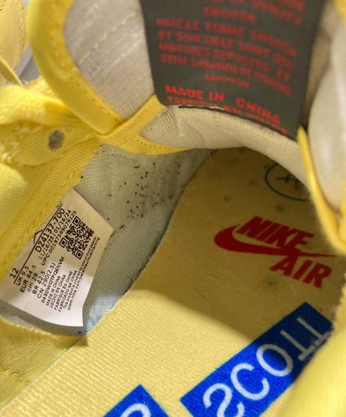NIKE（ナイキ）NIKE (ナイキ) ローカットスニーカー　Air Jordan 1 Retro Low OG NIKE TRAVIS SCOTT イエロー サイズ:UK9.5の古着・服飾アイテム