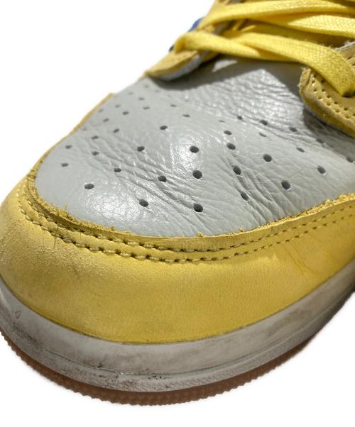 NIKE（ナイキ）NIKE (ナイキ) ローカットスニーカー　Air Jordan 1 Retro Low OG NIKE TRAVIS SCOTT イエロー サイズ:UK9.5の古着・服飾アイテム