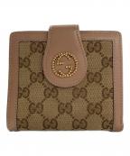 GUCCIグッチ）の古着「2つ折り財布　GGキャンバス」