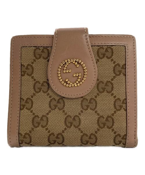 GUCCI（グッチ）GUCCI (グッチ) 2つ折り財布　GGキャンバスの古着・服飾アイテム
