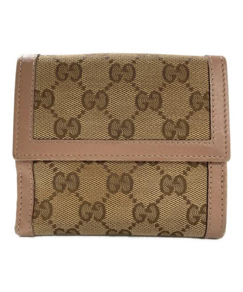 GUCCI（グッチ）GUCCI (グッチ) 2つ折り財布　GGキャンバスの古着・服飾アイテム