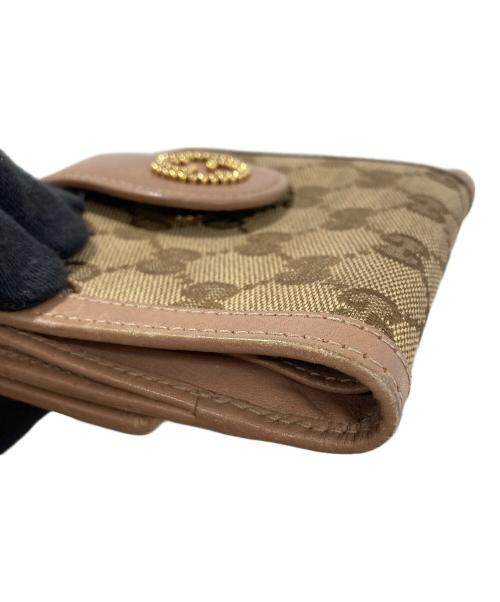 GUCCI（グッチ）GUCCI (グッチ) 2つ折り財布　GGキャンバスの古着・服飾アイテム