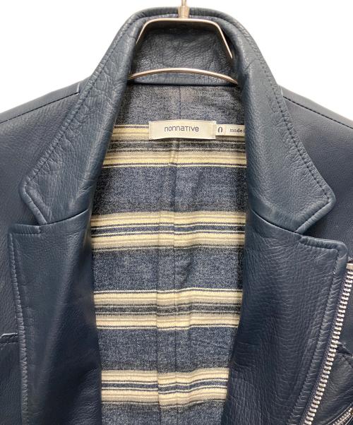 nonnative（ノンネイティブ）nonnative (ノンネイティブ) ライダースジャケット ネイビーの古着・服飾アイテム
