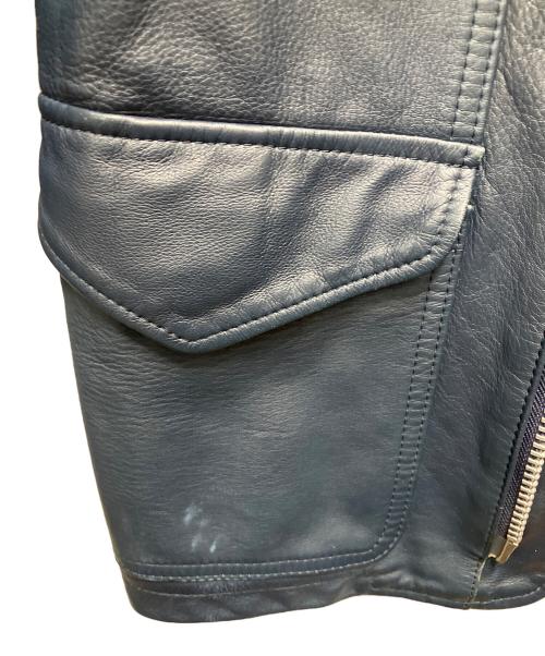 nonnative（ノンネイティブ）nonnative (ノンネイティブ) ライダースジャケット ネイビーの古着・服飾アイテム