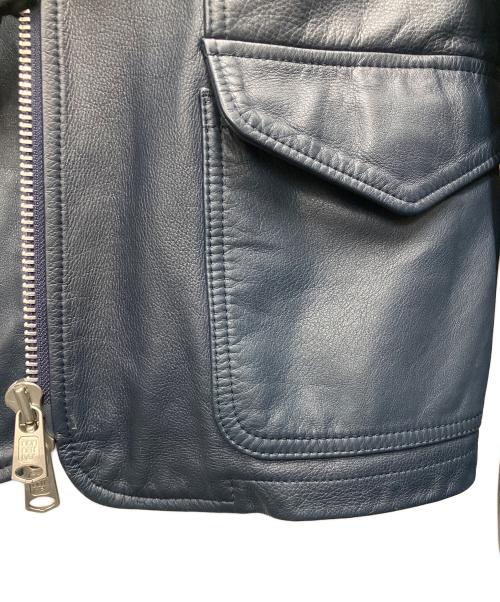 nonnative（ノンネイティブ）nonnative (ノンネイティブ) ライダースジャケット ネイビーの古着・服飾アイテム