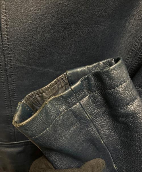 nonnative（ノンネイティブ）nonnative (ノンネイティブ) ライダースジャケット ネイビーの古着・服飾アイテム
