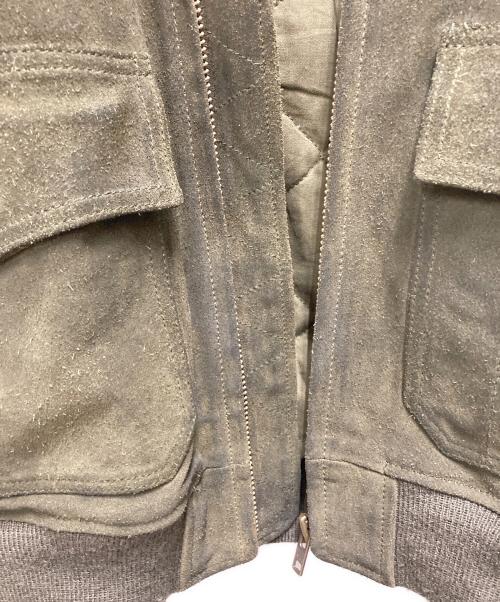 POLO RALPH LAUREN（ポロ・ラルフローレン）POLO RALPH LAUREN (ポロ・ラルフローレン) G-1スウェードジャケット グリーン サイズ:SIZE Mの古着・服飾アイテム