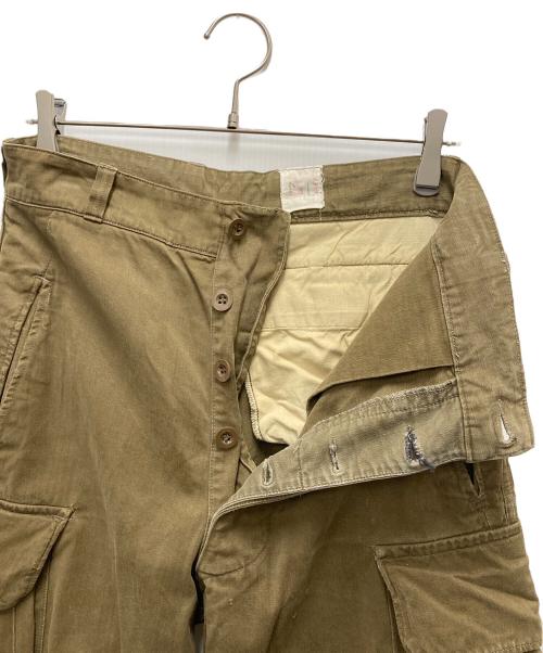 不明（不明）不明 (不明) M-47カーゴパンツ　ヘリンボーンツイル地 ベージュ サイズ:SIZE 78.5cm (W31)の古着・服飾アイテム