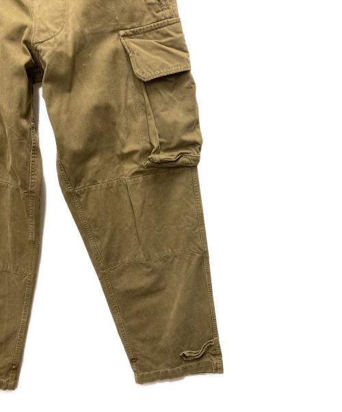 不明（不明）不明 (不明) M-47カーゴパンツ　ヘリンボーンツイル地 ベージュ サイズ:SIZE 78.5cm (W31)の古着・服飾アイテム