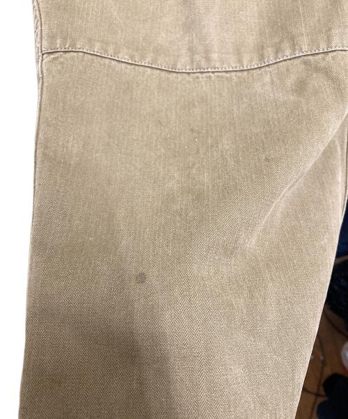 不明（不明）不明 (不明) M-47カーゴパンツ　ヘリンボーンツイル地 ベージュ サイズ:SIZE 78.5cm (W31)の古着・服飾アイテム