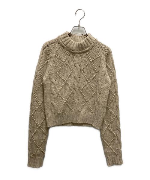JIL SANDER（ジルサンダー）JIL SANDER (ジルサンダー) 厚手ニット ベージュ サイズ:サイズ 38（S～Mサイズ相当）の古着・服飾アイテム
