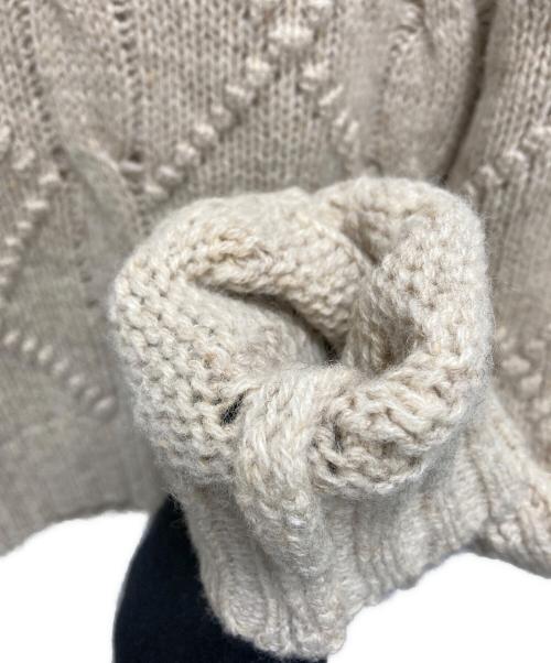 JIL SANDER（ジルサンダー）JIL SANDER (ジルサンダー) 厚手ニット ベージュ サイズ:サイズ 38（S～Mサイズ相当）の古着・服飾アイテム