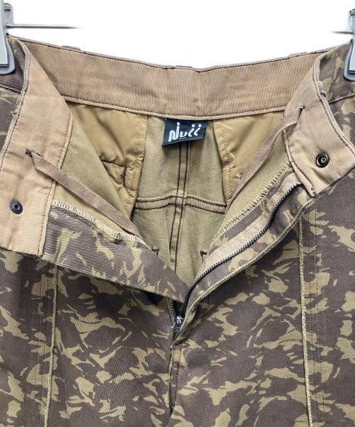 NULL TOKYO（ヌル トウキョウ）NULL TOKYO (ヌル トウキョウ) JOURNAL STANDARD (ジャーナルスタンダード) 別注バギー スリークォーターショーツ ベージュ×ブラウン サイズ:SIZE Mの古着・服飾アイテム