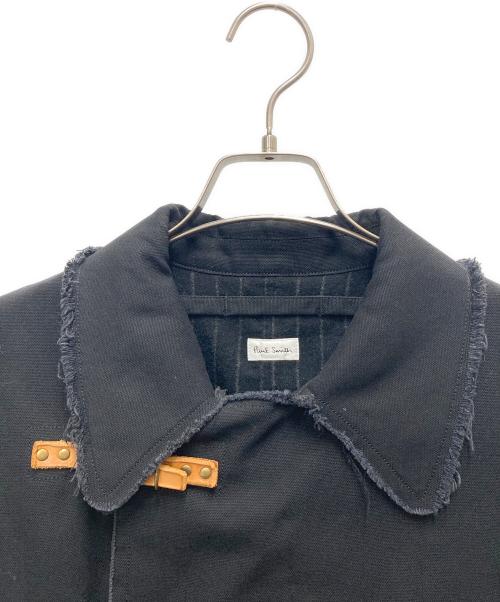 PAUL SMITH（ポールスミス）PAUL SMITH (ポールスミス) カットオフトレンチコート ブラック サイズ:SIZE Mの古着・服飾アイテム