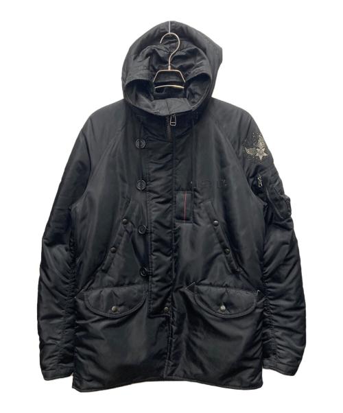 AVIREX（アヴィレックス）AVIREX (アヴィレックス) N-3B  フライトジャケット ブラック サイズ:SIZE Lの古着・服飾アイテム