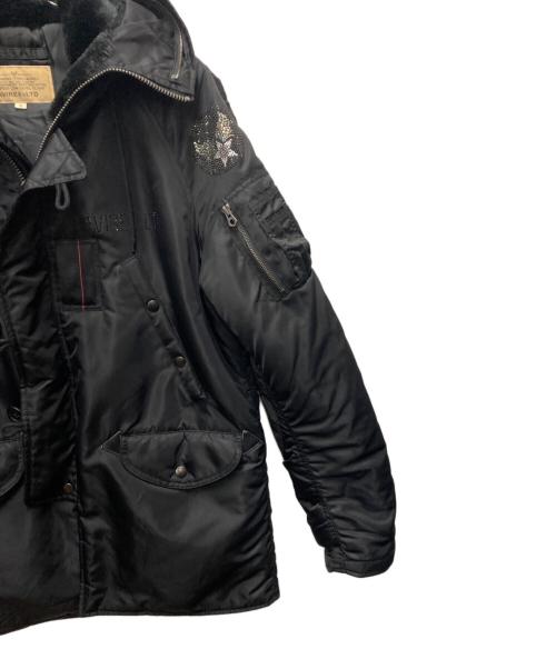 AVIREX（アヴィレックス）AVIREX (アヴィレックス) N-3B  フライトジャケット ブラック サイズ:SIZE Lの古着・服飾アイテム