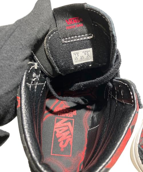 VANS（ヴァンズ）VANS (ヴァンズ) SK8-Hi REISSUE　ストレンジャーシングス ブラック×レッド サイズ:UK 6.5の古着・服飾アイテム