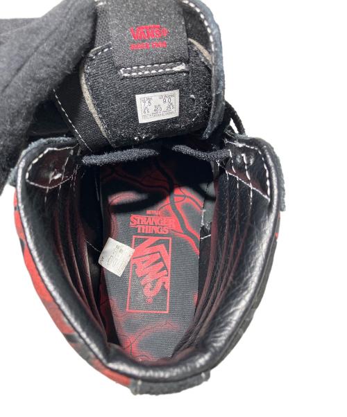 VANS（ヴァンズ）VANS (ヴァンズ) SK8-Hi REISSUE　ストレンジャーシングス ブラック×レッド サイズ:UK 6.5の古着・服飾アイテム