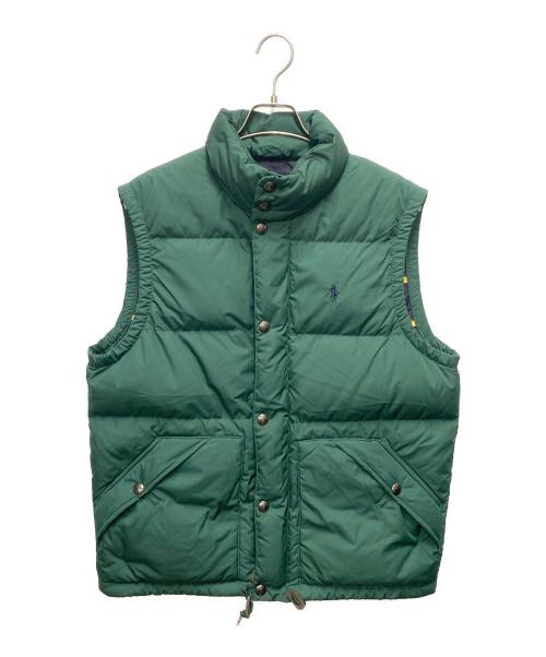 POLO RALPH LAUREN（ポロ・ラルフローレン）POLO RALPH LAUREN (ポロ・ラルフローレン) ダウンベスト グリーン サイズ:SIZE Mの古着・服飾アイテム