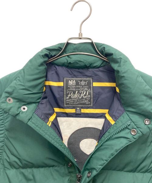 POLO RALPH LAUREN（ポロ・ラルフローレン）POLO RALPH LAUREN (ポロ・ラルフローレン) ダウンベスト グリーン サイズ:SIZE Mの古着・服飾アイテム