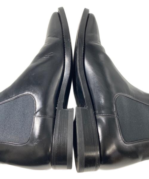 PRADA（プラダ）PRADA (プラダ) スクエアトゥサイドゴアブーツ ブラック サイズ:5 1/2（約24.5cm〜25.5cm相当）の古着・服飾アイテム