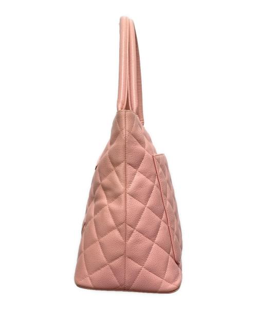 CHANEL（シャネル）CHANEL (シャネル) ハンドバッグ　マトラッセキャビアスキンココマーク ピンクの古着・服飾アイテム