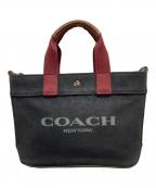COACHコーチ）の古着「2WAYショルダーバッグ」｜ブラック×レッド
