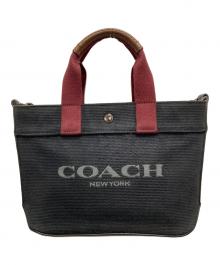 COACH（コーチ）の古着「2WAYショルダーバッグ」｜ブラック×レッド