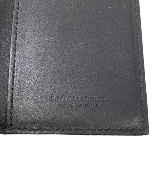 BOTTEGA VENETA（ボッテガベネタ）BOTTEGA VENETA (ボッテガベネタ) 3つ折り財布　イントレチャート ブラックの古着・服飾アイテム
