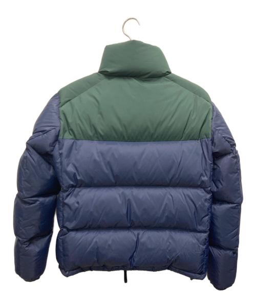 LACOSTE（ラコステ）LACOSTE (ラコステ) バイカラーダウンジャケット グリーン×ネイビー サイズ:SIZE 36の古着・服飾アイテム