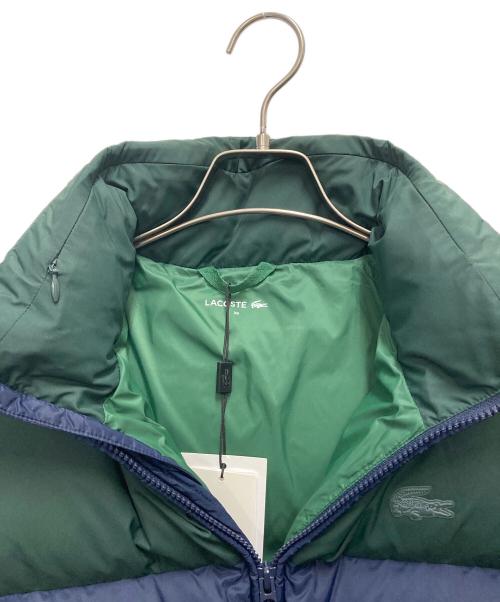 LACOSTE（ラコステ）LACOSTE (ラコステ) バイカラーダウンジャケット グリーン×ネイビー サイズ:SIZE 36の古着・服飾アイテム