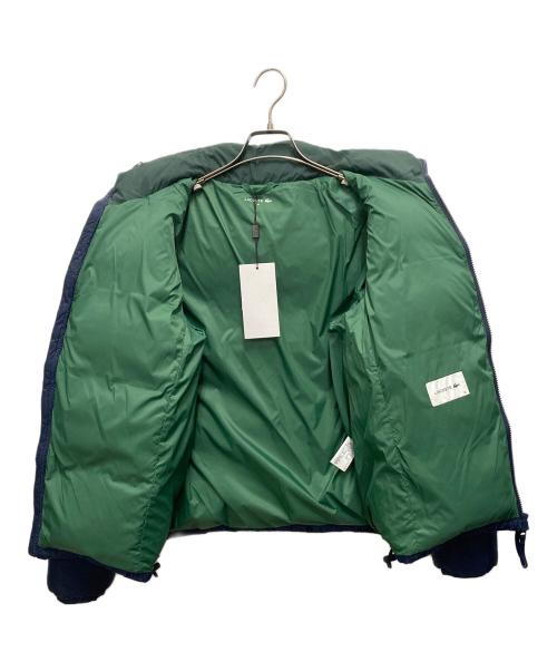 LACOSTE（ラコステ）LACOSTE (ラコステ) バイカラーダウンジャケット グリーン×ネイビー サイズ:SIZE 36の古着・服飾アイテム