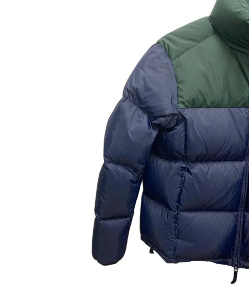LACOSTE（ラコステ）LACOSTE (ラコステ) バイカラーダウンジャケット グリーン×ネイビー サイズ:SIZE 36の古着・服飾アイテム