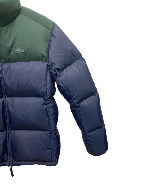 LACOSTE（ラコステ）LACOSTE (ラコステ) バイカラーダウンジャケット グリーン×ネイビー サイズ:SIZE 36の古着・服飾アイテム