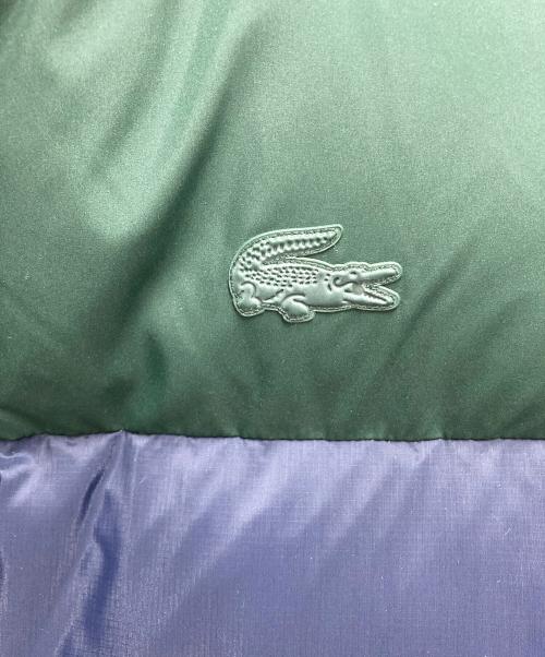 LACOSTE（ラコステ）LACOSTE (ラコステ) バイカラーダウンジャケット グリーン×ネイビー サイズ:SIZE 36の古着・服飾アイテム