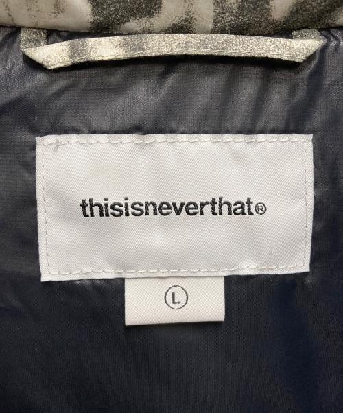 thisisneverthat（ディスイズネバーザット）thisisneverthat (ディスイズネバーザット) ダウンジャケット グレー サイズ:SIZE Lの古着・服飾アイテム