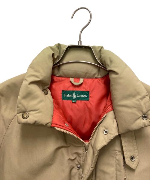 RALPH LAUREN（ラルフローレン）RALPH LAUREN (ラルフローレン) ダウンジャケット ベージュ サイズ:SIZE Mの古着・服飾アイテム