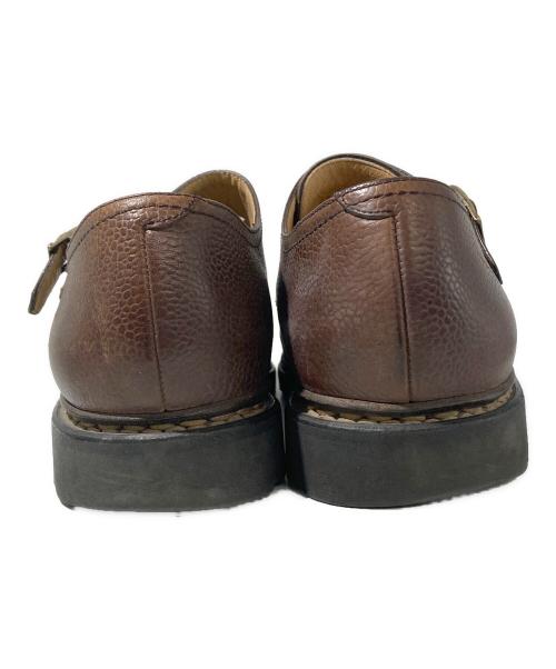 PARABOOT（パラブーツ）PARABOOT (パラブーツ) ダブルモンクストラップシューズ ブラウン サイズ:7 1/2（約26.0cm〜26.5cm相当）の古着・服飾アイテム