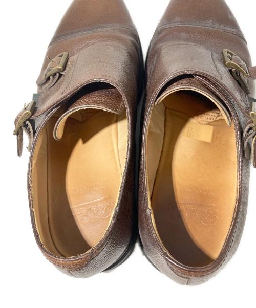 PARABOOT（パラブーツ）PARABOOT (パラブーツ) ダブルモンクストラップシューズ ブラウン サイズ:7 1/2（約26.0cm〜26.5cm相当）の古着・服飾アイテム