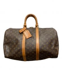 LOUIS VUITTON（ルイ ヴィトン）の古着「トラベルバッグ　キーポル45」｜ブラウン