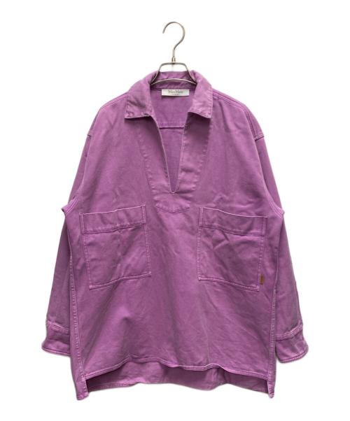 MaxMara（マックスマーラ）MaxMara (マックスマーラ) デニムシャツ ピンク サイズ:SIZE Mの古着・服飾アイテム