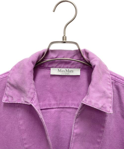 MaxMara（マックスマーラ）MaxMara (マックスマーラ) デニムシャツ ピンク サイズ:SIZE Mの古着・服飾アイテム