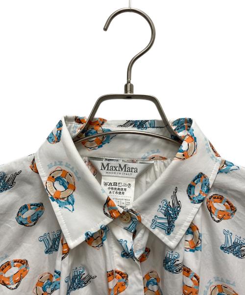 MaxMara（マックスマーラ）MaxMara (マックスマーラ) シャツ ホワイト サイズ:SIZE Mの古着・服飾アイテム
