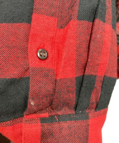 doublet（ダブレット）doublet (ダブレット) WISM (ウィズム) コーティングオーバーサイズチェックシャツ レッド サイズ:SIZE Lの古着・服飾アイテム