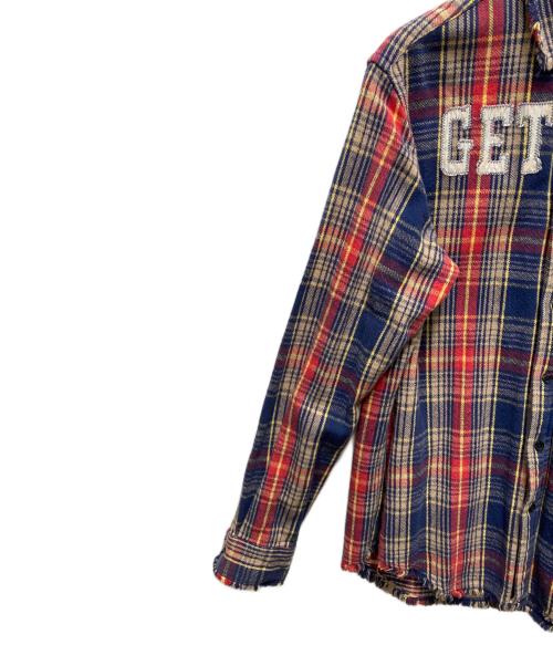 PPFM（ピーピーエフエム）PPFM (ピーピーエフエム) 長袖チェックシャツ レッド×ネイビー サイズ:SIZE Lの古着・服飾アイテム