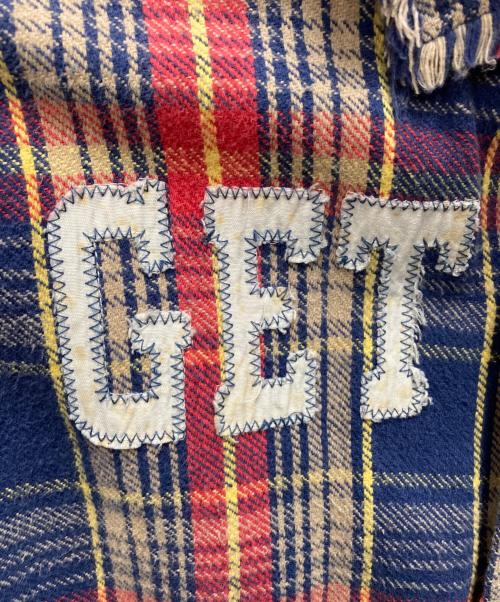 PPFM（ピーピーエフエム）PPFM (ピーピーエフエム) 長袖チェックシャツ レッド×ネイビー サイズ:SIZE Lの古着・服飾アイテム