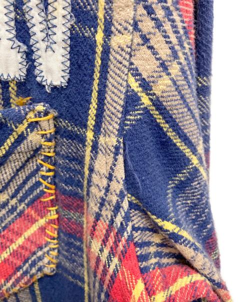 PPFM（ピーピーエフエム）PPFM (ピーピーエフエム) 長袖チェックシャツ レッド×ネイビー サイズ:SIZE Lの古着・服飾アイテム